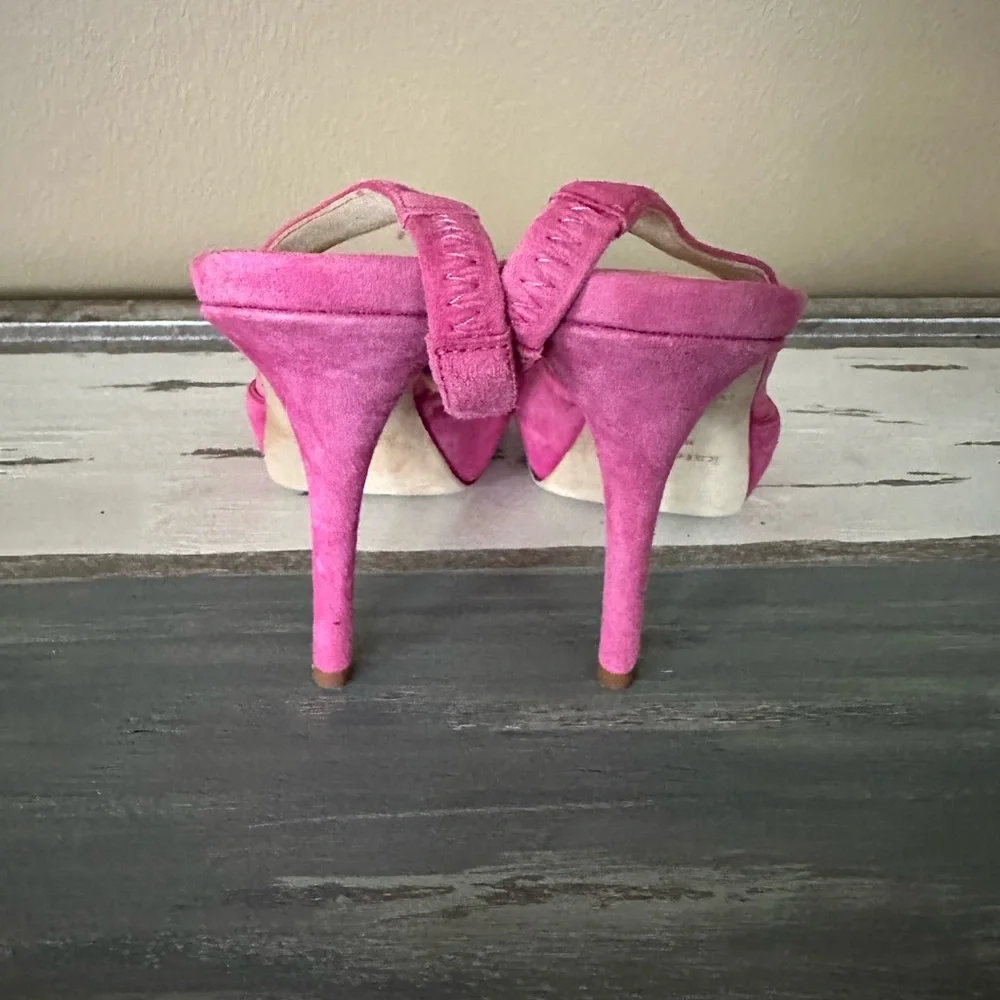 Kate Spade New York Women's Pink Suede Leather Slingback Sz 8‎